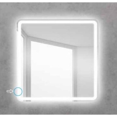 Зеркало BelBagno SPC-MAR-600-600-LED-BTN 60 x 60 см со встроенным светильником и кнопочным выключателем
