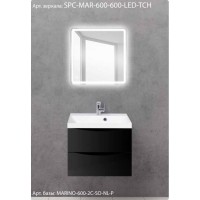 Зеркало BelBagno SPC-MAR-600-600-LED-TCH 60 x 60 см со встроенным светильником и сенсорным выключателем