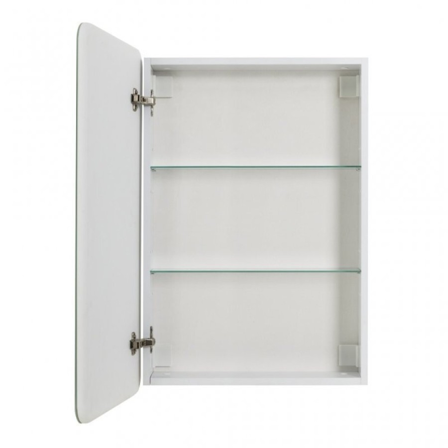 Зеркальный шкаф BelBagno Marino 60 х 80 см, с LED-подсветкой и сенсорным выключателем, Bianco Lucido белый глянец, SPC-MAR-600/800-1A-LED-TCH