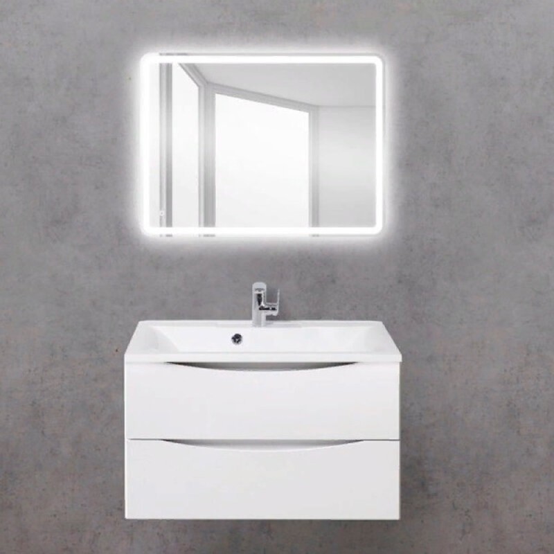 Зеркало BelBagno SPC-MAR-600-800-LED-BTN 60 x 80 см со встроенным светильником и кнопочным выключателем