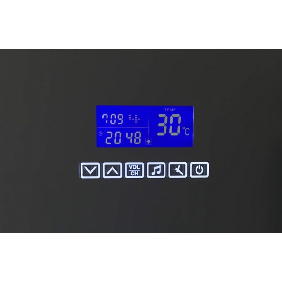 Зеркало BelBagno SPC-MAR-600-800-LED-TCH-RAD, 60 x 80 см, со встроенным светильником, сенсорным выключателем, bluetooth, цифровым термометром, радио
