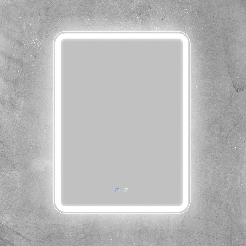 Зеркало BelBagno Marino SPC-MAR-600-800-LED-TCH-SND, 60 см, с подсветкой, голосовым управлением и подогревом