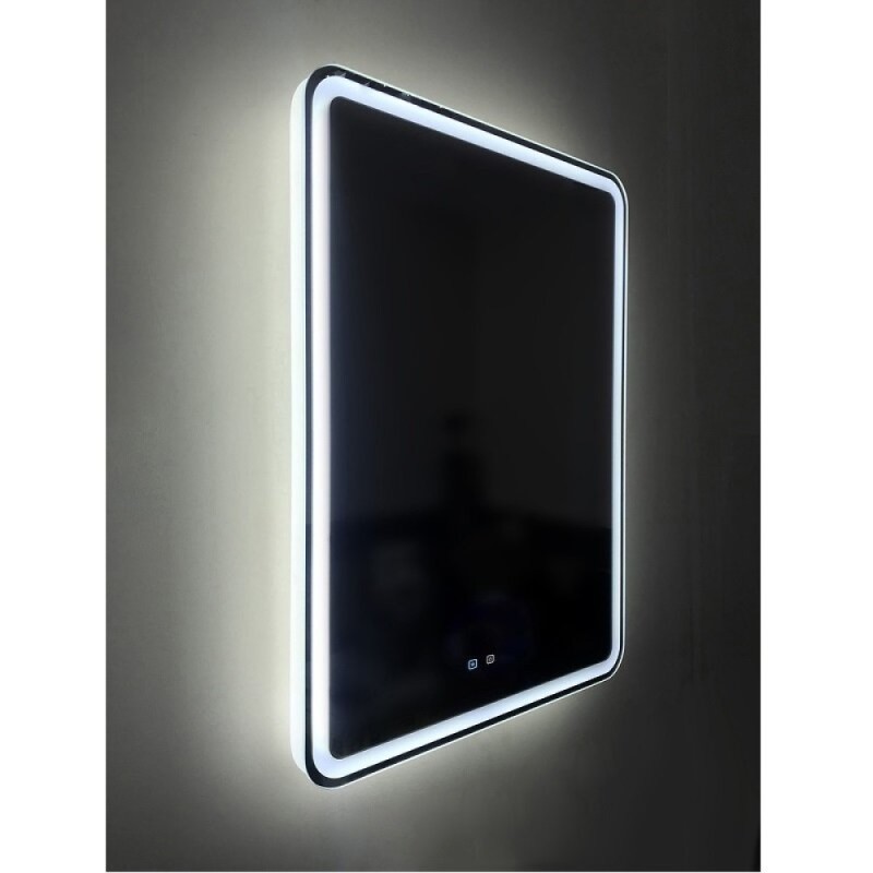 Зеркало BelBagno Marino SPC-MAR-600-800-LED-TCH-SND, 60 см, с подсветкой, голосовым управлением и подогревом
