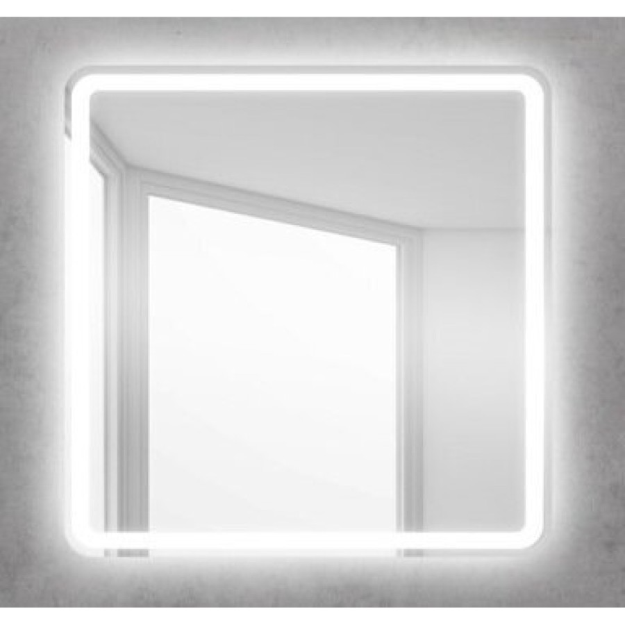 Зеркало BelBagno SPC-MAR-800-800-LED-BTN 80x 80 см со встроенным светильником и кнопочным выключателем