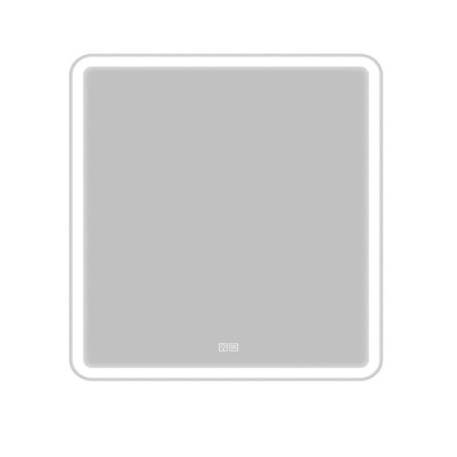Зеркало BelBagno 80x80 см со встроенным светильником и сенсорным выключателем и подогревом, SPC-MAR-800-800-LED-TCH-WARM