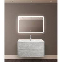 Зеркало BelBagno Marino SPC-MAR-900-600-LED-TCH-WARM 90 см, светодиодная подсветка, с сенсорным выключателем, с подогревом
