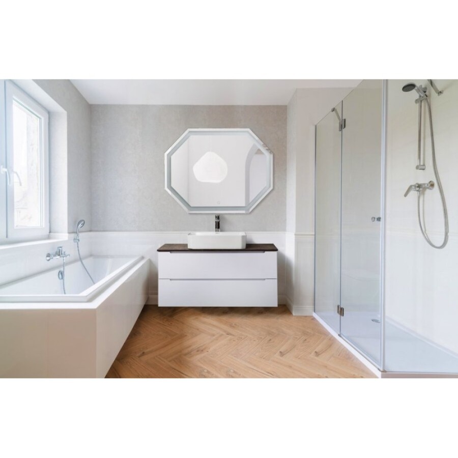Зеркало с встроенным светильником и сенсорным выключателем BelBagno SPC-OTT-1000-800-LED-TCH, 12W, 220-240V, 1000x30x800