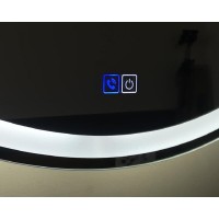 Зеркало BelBagno SPC-RNG-700-LED-TCH-PHONE 70 см со встроенным светильником, сенсорным выключателем, блютуз-модулем, микрофоном и динамиками