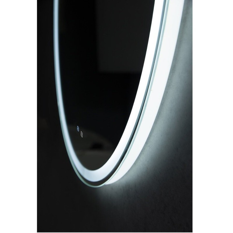 Зеркало BelBagno SPC-RNG-700-LED-TCH-SND, 70 см, с подсветкой, голосовым управлением и подогревом