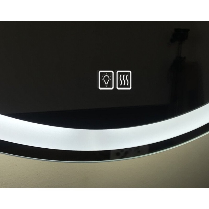 Зеркало BelBagno SPC-RNG-700-LED-TCH-WARM 70 см со встроенным светильником, сенсорным выключателем и подогревом