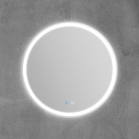 Зеркало BelBagno SPC-RNG-800-LED-TCH-SND, 80 см, со встроенной подсветкой, голосовым управлением и подогревом