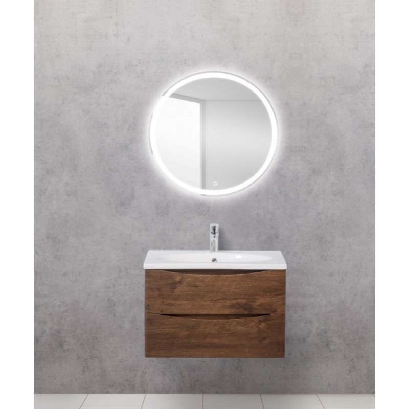 Зеркало BelBagno SPC-RNG-800-LED-TCH-WARM 80 см со встроенным светильником, сенсорным выключателем и подогревом