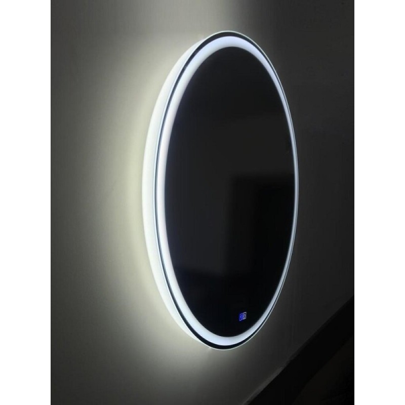 Зеркало BelBagno SPC-RNG-800-LED-TCH-WARM 80 см со встроенным светильником, сенсорным выключателем и подогревом