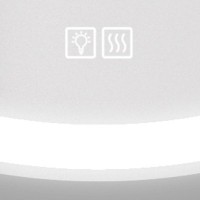 Зеркало BelBagno SPC-RNG-900-LED-TCH-WARM 90 x 90 см с подсветкой, сенсорным выключателем и подогревом