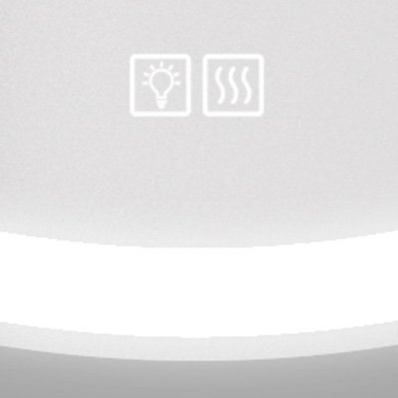 Зеркало BelBagno SPC-RNG-900-LED-TCH-WARM 90 x 90 см с подсветкой, сенсорным выключателем и подогревом