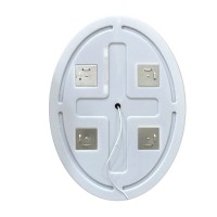 Зеркало BelBagno SPC-VST-750-900-LED-TCH-WARM, 75 см, с LED подсветкой, с сенсорным выключателем, с подогревом, цвет рамы белый