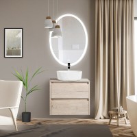 Зеркало BelBagno SPC-VST-750-900-LED-TCH-WARM, 75 см, с LED подсветкой, с сенсорным выключателем, с подогревом, цвет рамы белый