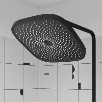 Душевая система Iddis SpaHome SPHBLTKi06, термостатическая, черный матовый