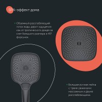 Душевая система Iddis SpaHome SPHBLTKi06, термостатическая, черный матовый
