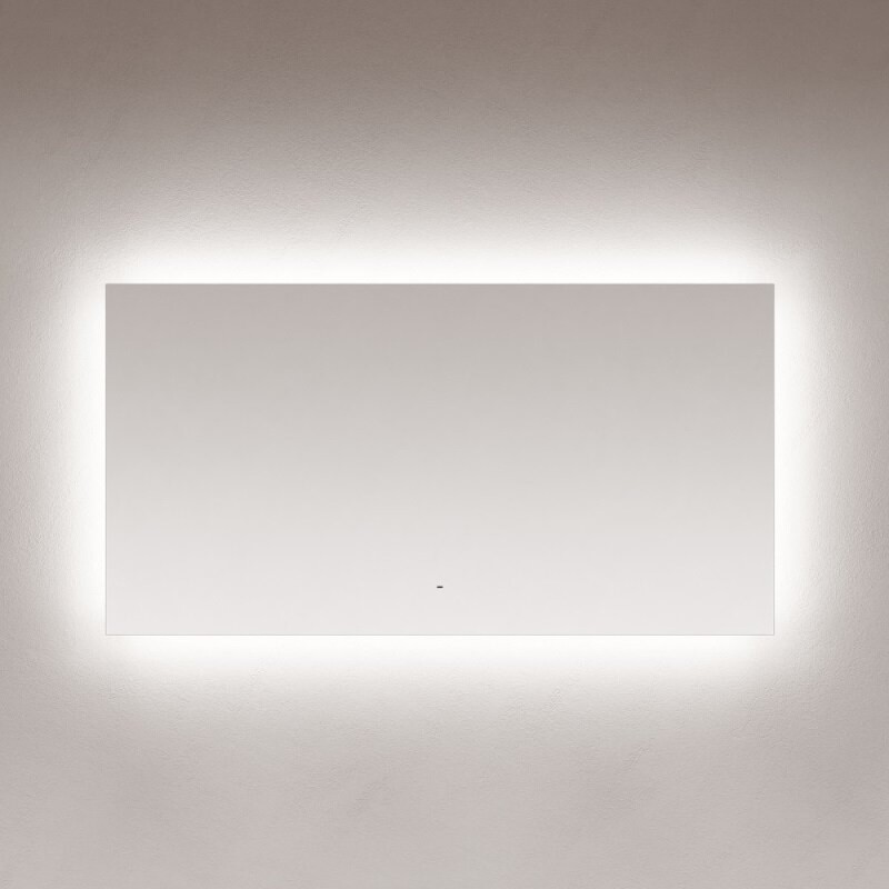 Зеркало Sancos Square SQ1400, 140 х 80 см, LED подсветка, сенсорное, с диммером