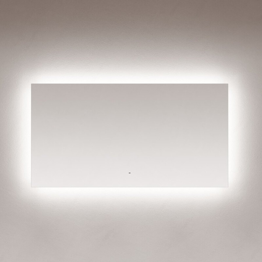 Зеркало Sancos Square SQ1400, 140 х 80 см, LED подсветка, сенсорное, с диммером