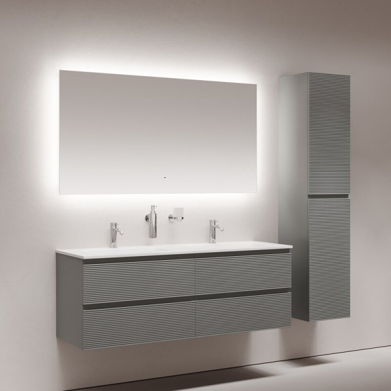 Зеркало Sancos Square SQ1400, 140 х 80 см, LED подсветка, сенсорное, с диммером