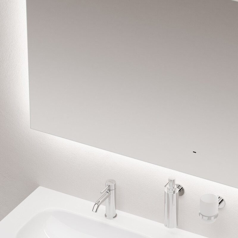 Зеркало Sancos Square SQ1400, 140 х 80 см, LED подсветка, сенсорное, с диммером