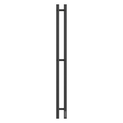 Полотенцесушитель электрический Apextermo Sirius SR10111BM, ширина 10 см, высота 110 см, диммер справа, цвет черный матовый