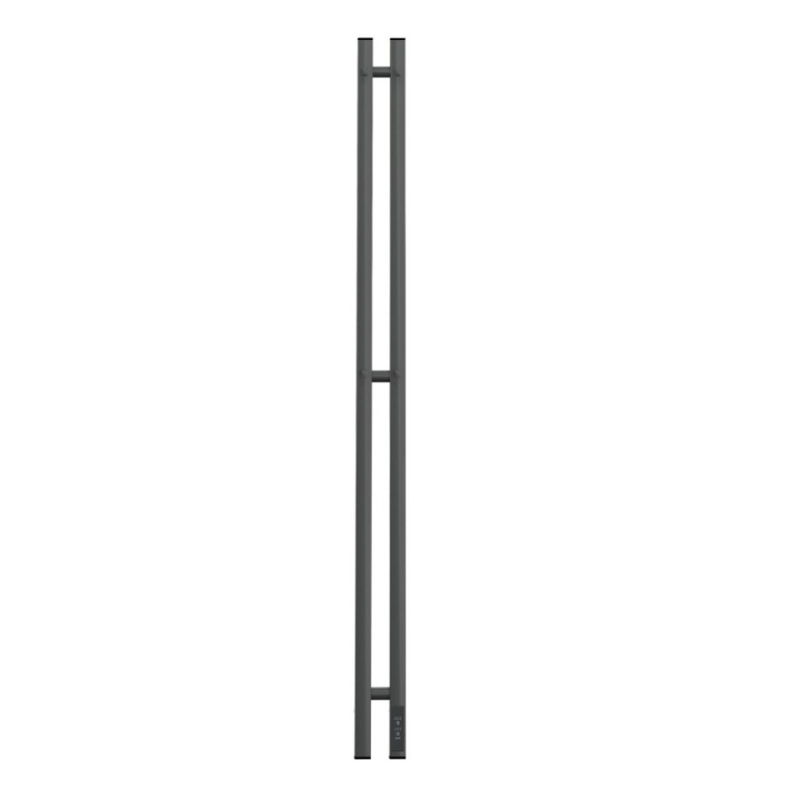 Полотенцесушитель электрический Apextermo Sirius SR10111GF, ширина 10 см, высота 110 см, диммер справа, цвет графит металлик