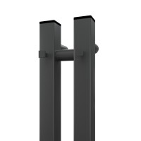 Полотенцесушитель электрический Apextermo Sirius SR10111GF, ширина 10 см, высота 110 см, диммер справа, цвет графит металлик