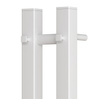 Полотенцесушитель электрический Apextermo Sirius SR10111WM, ширина 10 см, высота 110 см, диммер справа, цвет белый матовый