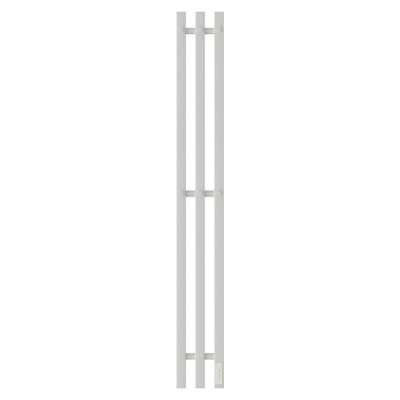 Полотенцесушитель электрический Apextermo Sirius SR10112WM, ширина 15 см, высота 110 см, диммер справа, цвет белый матовый