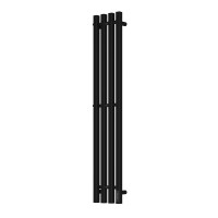 Полотенцесушитель электрический Apextermo Sirius SR10113BM, ширина 20 см, высота 110 см, диммер справа, цвет черный матовый