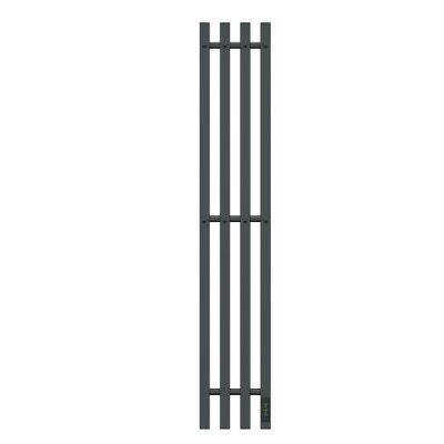 Полотенцесушитель электрический Apextermo Sirius SR10113GF, ширина 20 см, высота 110 см, диммер справа, цвет графит металлик