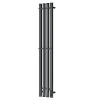 Полотенцесушитель электрический Apextermo Sirius SR10113GF, ширина 20 см, высота 110 см, диммер справа, цвет графит металлик