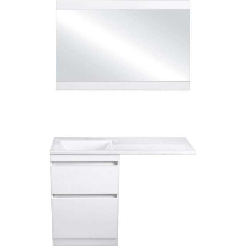 Зеркало Style Line Даллас 120 СС-00000393 Люкс, 120 см, подвесное, белое