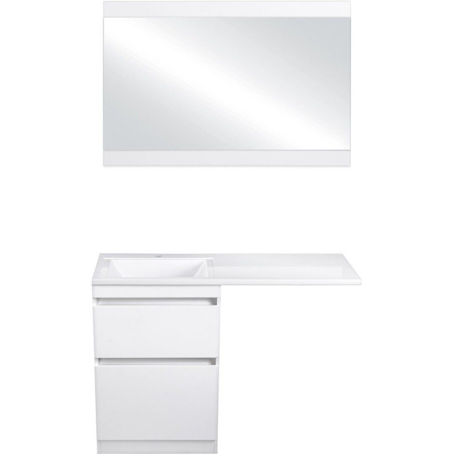 Зеркало Style Line Даллас 120 СС-00000393 Люкс, 120 см, подвесное, белое