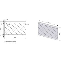 Зеркало Style Line Даллас 120 СС-00000393 Люкс, 120 см, подвесное, белое