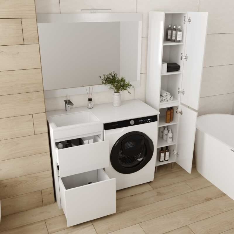 Зеркало Style Line Даллас 110 CC-00000437 Люкс, 110 см, подвесное, белое