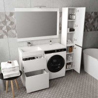 Зеркало Style Line Даллас 115 СС-00000523 Люкс, 115 см, подвесное, белое