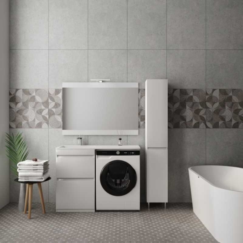 Зеркало Style Line Даллас 115 СС-00000523 Люкс, 115 см, подвесное, белое