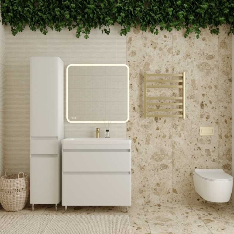 Зеркало Style Line Атлантика 80 СС-00000671, 80 см, с подсветкой и часами