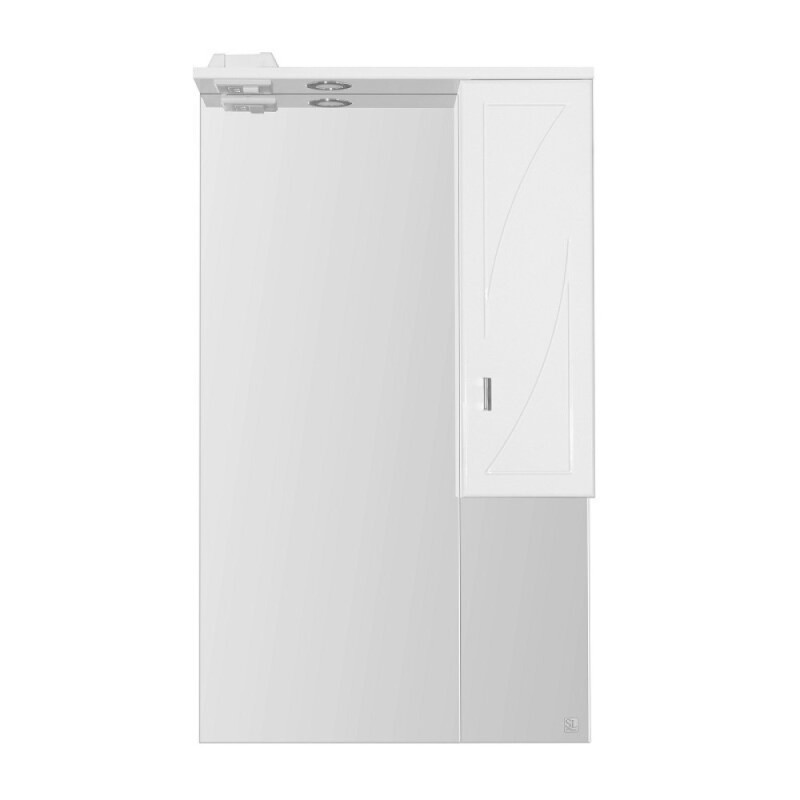 Зеркало-шкаф Style Line Лана 600/С СС-00002254, 60 см, подвесное, правое, с подсветкой, белое