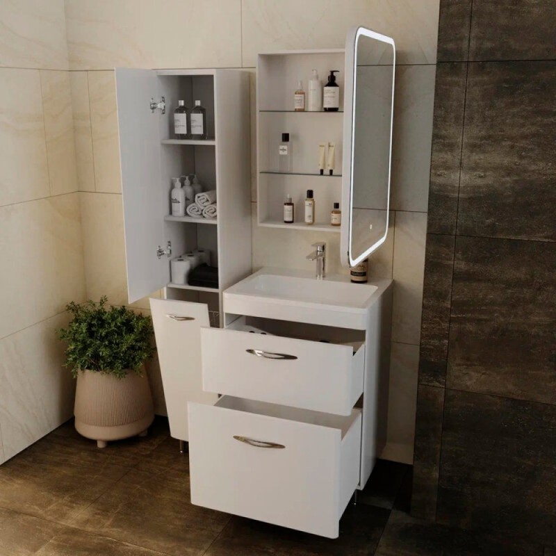 Колонна универсальная Style Line El Fante Каре 30 СС-00002271 Люкс Plus, 30 см, напольная, белая