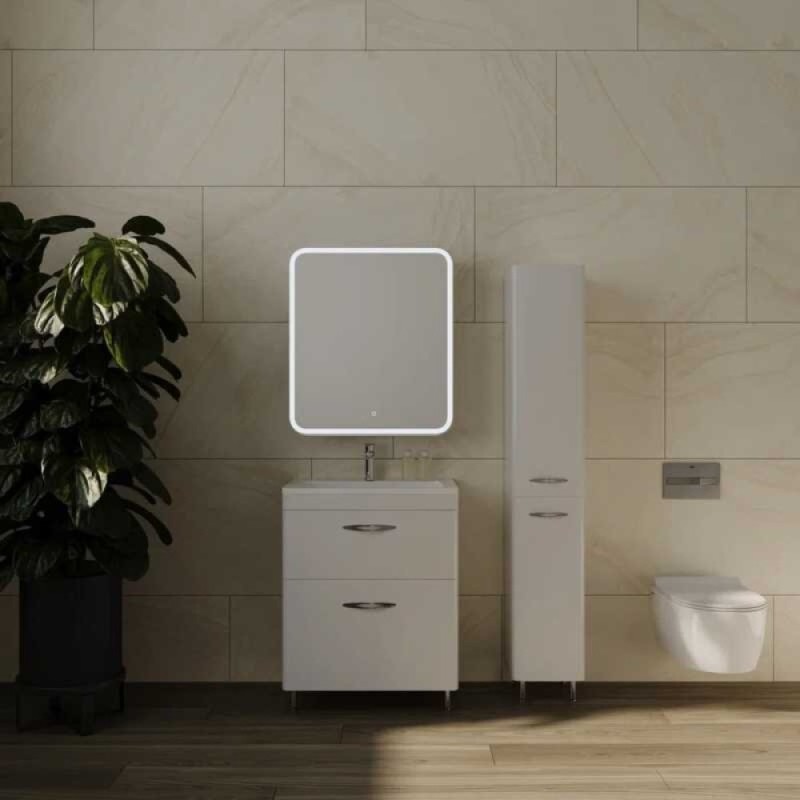 Зеркало-шкаф Style Line El Fante Каре, 70 см, с подсветкой и сенсором, СС-00002275