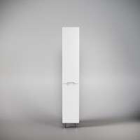 Пенал Style Line Марелла L, СС-00002445, 30 см, с корзиной, Люкс Plus антискрейтч белый матовый