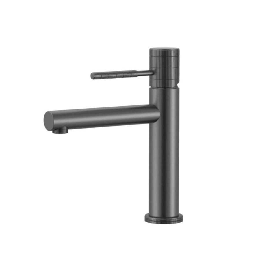 Смеситель для раковины Gid Edessa SS070GMK, вороненая сталь