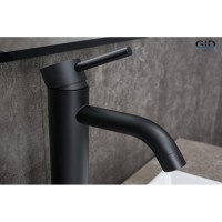 Смеситель для раковины Gid Cascada Inga SS096BMD, черный матовый