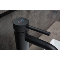 Смеситель для раковины Gid Cascada Inga SS096BMD, черный матовый