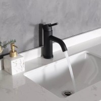 Смеситель для раковины Gid Cascada Inga SS096BMK, черный матовый